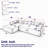 Modern Chenille Upholste Sectional Sofa Couch Set,Modular 108" L Shaped Sectional Living Room Sofa Set With 6 Pillows,Free Combination Sofa Couch For Living Room,Bedroom(Left Chaise)-576085951