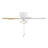 Gallant 52 in. LED Indoor/Covered Outdoor Matte White Hugger Ceiling Fan with Pull Chain Control and Bulbs Included-1521740620