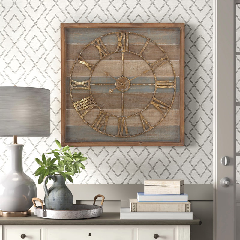 Nykeshia Wood Wall Clock