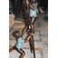 Statue 3 enfants sur une échelle Florentia