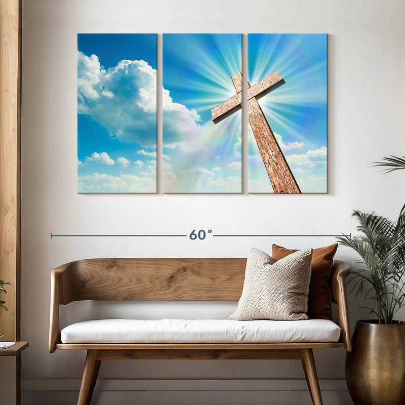Adella Large Cross, 32" H x 50" W