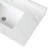 White Sintered Stone Bathroom Vanity Top 37 Inch With 4" Backsplash And Pre-Drilled Faucet Socket For 37" Rectangular Basin