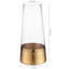 Clear/Gold 25cm Glass Table Vase