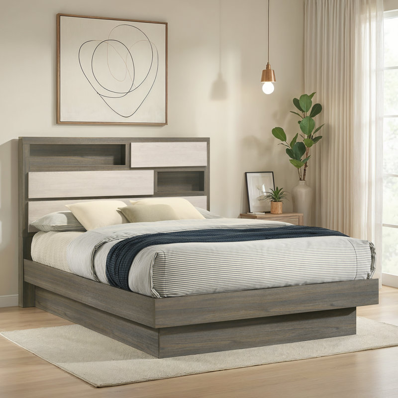Helvey platform bed, King