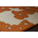 Inhabit Designer Ivory/Orange Area Rug