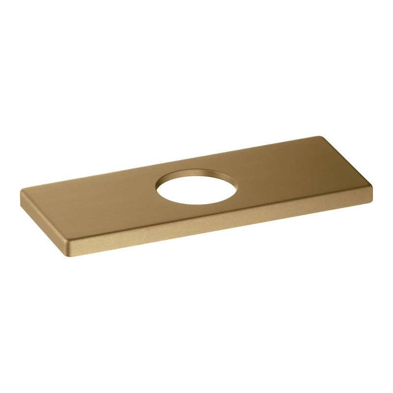 Bathroom Sink Faucet Hole Cover, Brushed Brass