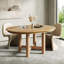 Table de salle à manger ovale en bois extensible de 47 à 63 po avec rallonge amovible de 16 po, pieds en bois massif pouvant accueillir 4 à 6 personnes pour la salle à manger et la cuisine