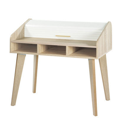 Caruso Solid Wood Base Writing Desk