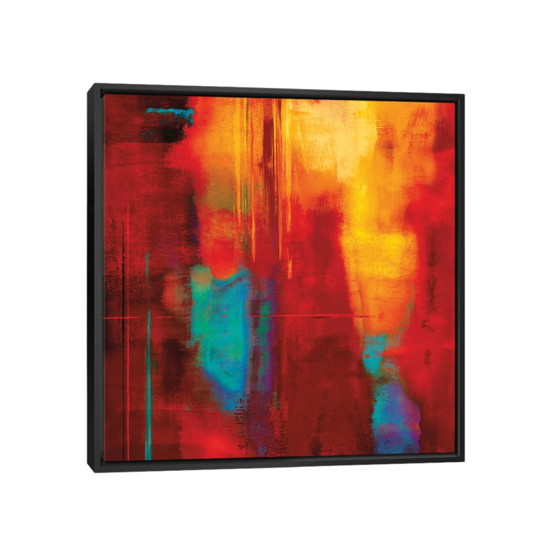 " Zone I " by Brent Nelson, 12" H x 12" W x 1.5" D, Black Framed