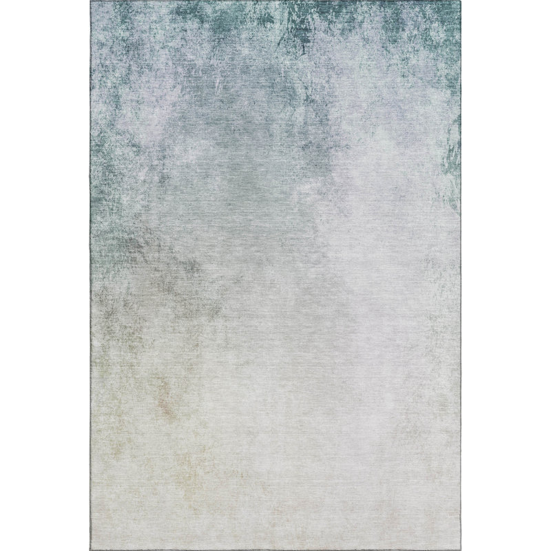 Tapis beige Cerrito AMF601 lavable à la machine de qualité supérieure, Rectangle 10 pi x 14 pi