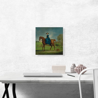 The Countess Of Coningsby In The Costume Of The Charlton Hunt by George Stubbs - Wrapped Canvas Painting