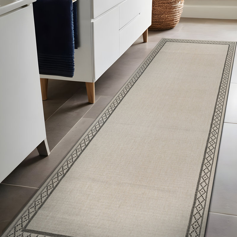 Tapis intérieur / extérieur, Tapis de couloir de 2 pi x 7 pi, Ivoire ivoire