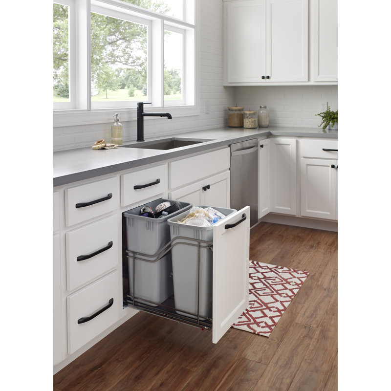 Steel Pull Out Pantry, Black Nickel