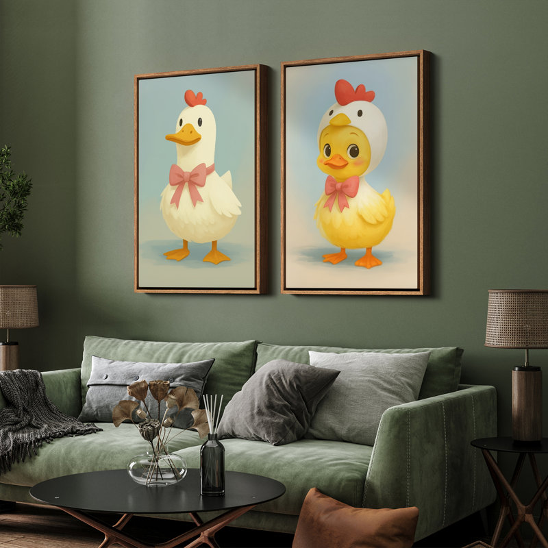 Art mural encadré, rétro, antique, classique pour chambre à coucher - 16 po x 24 po x 2 panneaux, Naturel, H 24 po x l 16 po