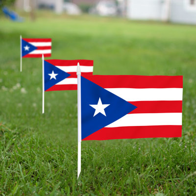 Puerto Rico Mini Falg Polyester 5 x 8 in. House Flag