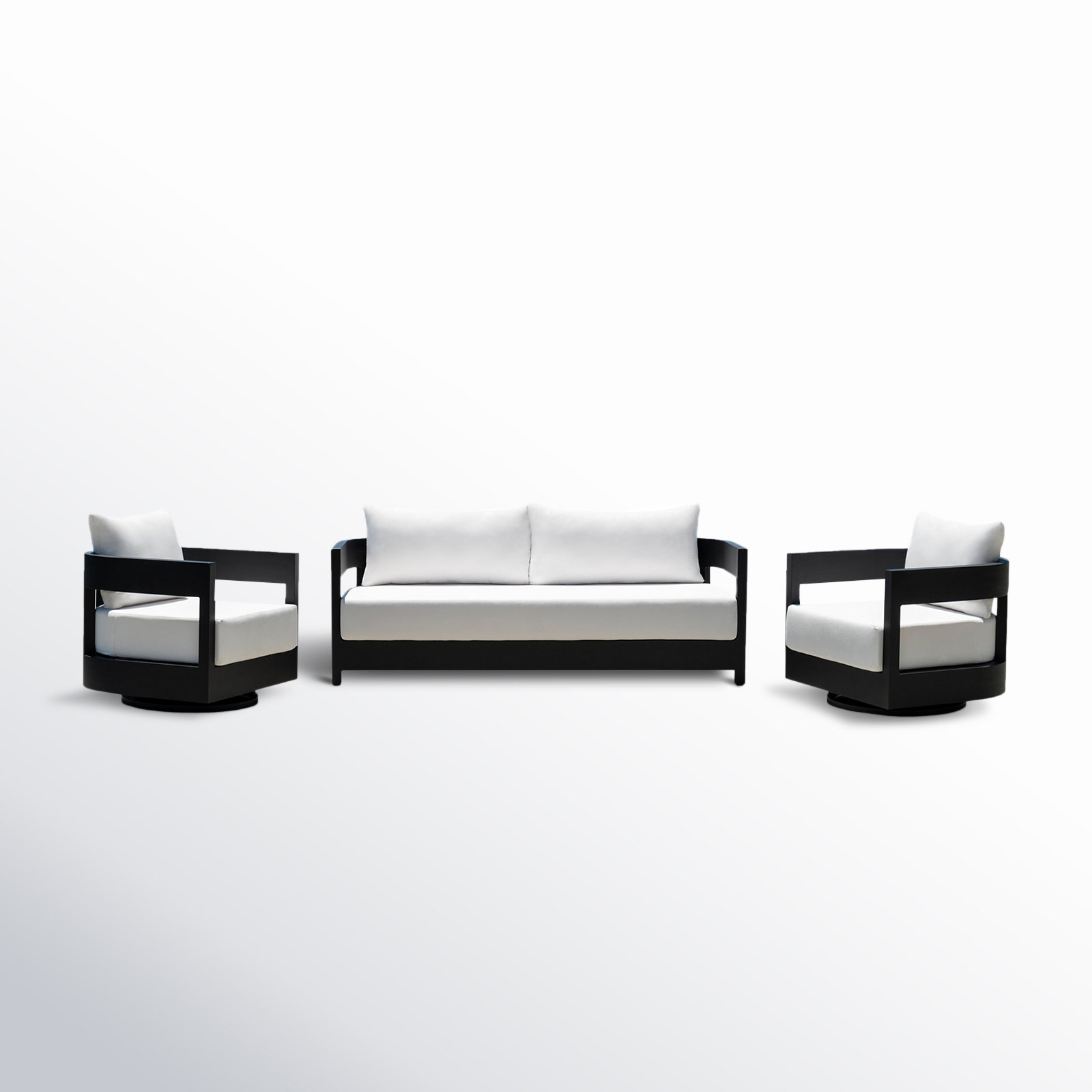 Everlee 3-Piece Outdoor Sofa Set with Sunbrella Cushions