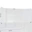 Lit escamotable mural simple avec placard, tiroirs et bureau - blanc
