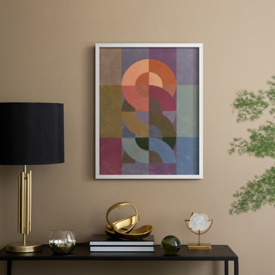 Chainweave II Framed Print - Solid Wood