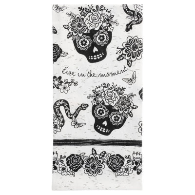 BOHO TEA TOWEL  SUGAR SKULL