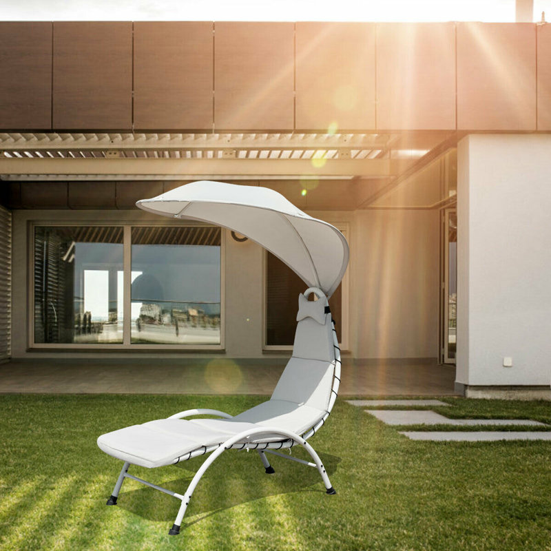 Chaise longue suspendue Daquan, Beige