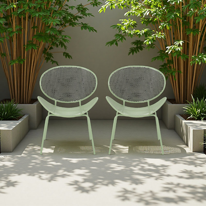 Chaise coquille, Vert