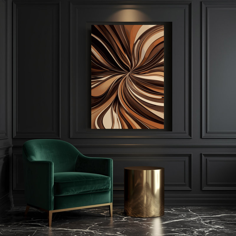 Art numérique sur toile, abstraction numérique 60, H 11 po x l 14 po