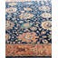 Tapis unique noué à la main Serapi - bleu, 6 pi 2 po x 9 pi 1 po