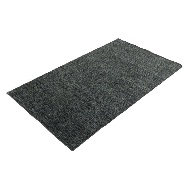 Greilickville Hand Loomed Gabbeh Rug, 100% Wool, Solid Color, Fade & Stain Resistant, Durable, All Sizes, India-Made.