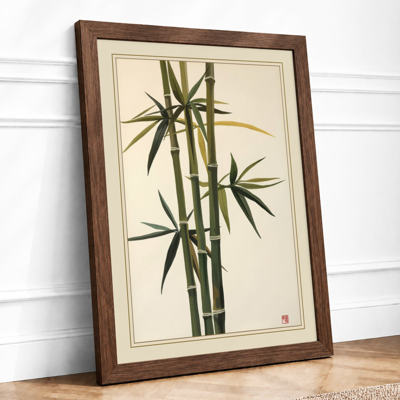 Bamboo In Silence Japandi - Print, Walnut, A1 - 84.1 x 59.4 cm