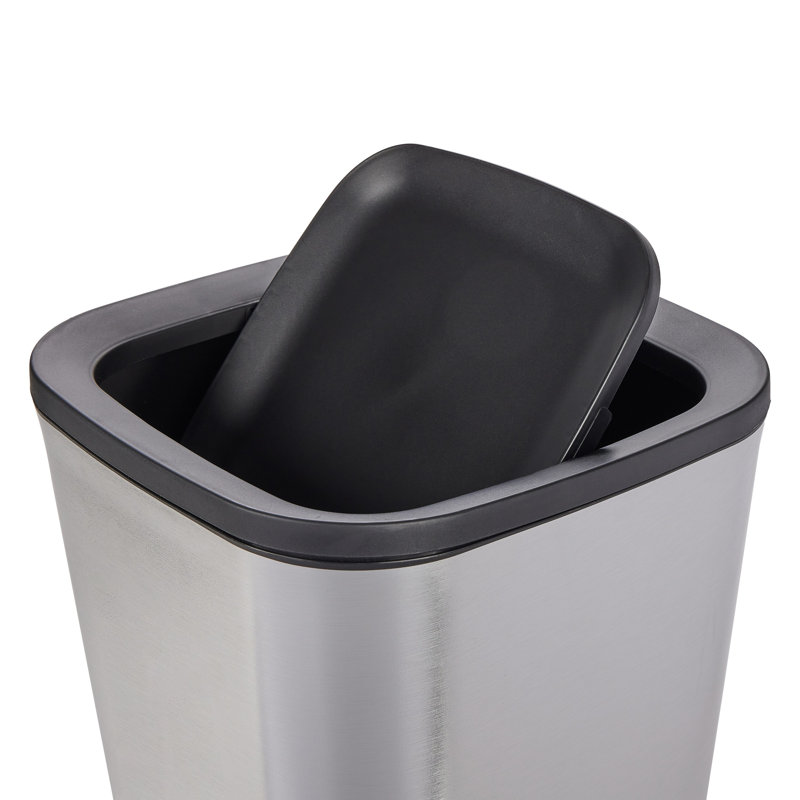 Scribner 13 Liter Chrome Look Waste Bin