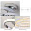 2-Light 27cm Unique/Statement Geometric LED Semi Flush Mount