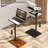 Sofa Armrest Tray Table for Couch Swivel Height Adjustable End for Small Spaces, Snack Side Table for Bed or Chair with Phone & Tablet Slot (Rustic,Angle Adjustable)