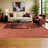 Ellenton Striped Flatweave Crimson Multicolor Indoor Outdoor Area Rug-1497794185