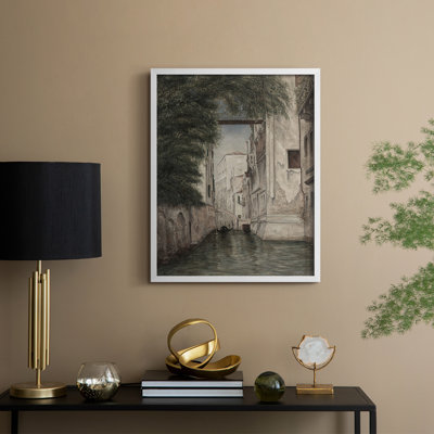 Vintage Landscape CXL Framed Print - Solid Wood
