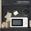 Armoire de rangement avec station de charge 71 po, noir-163362014