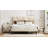 Queen Bed Frame, Linen Storage Headboard, Strong And Stable, No Noise
