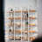 70.5"H X 70.9"W Wood Double 5-Tier Bookcase-800694550