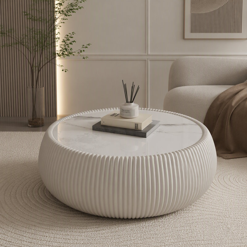 Table basse, Blanc, crème