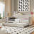 Elegant Velvet Upholstered Daybed Sofa with Trundle and for Small Spaces and Versatile Home Decor-1557673931