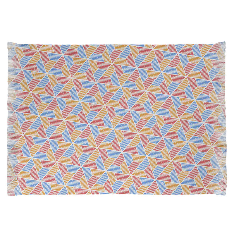 Tapis rouge/bleu/jaune trapézoïdals Mcguigan, Non