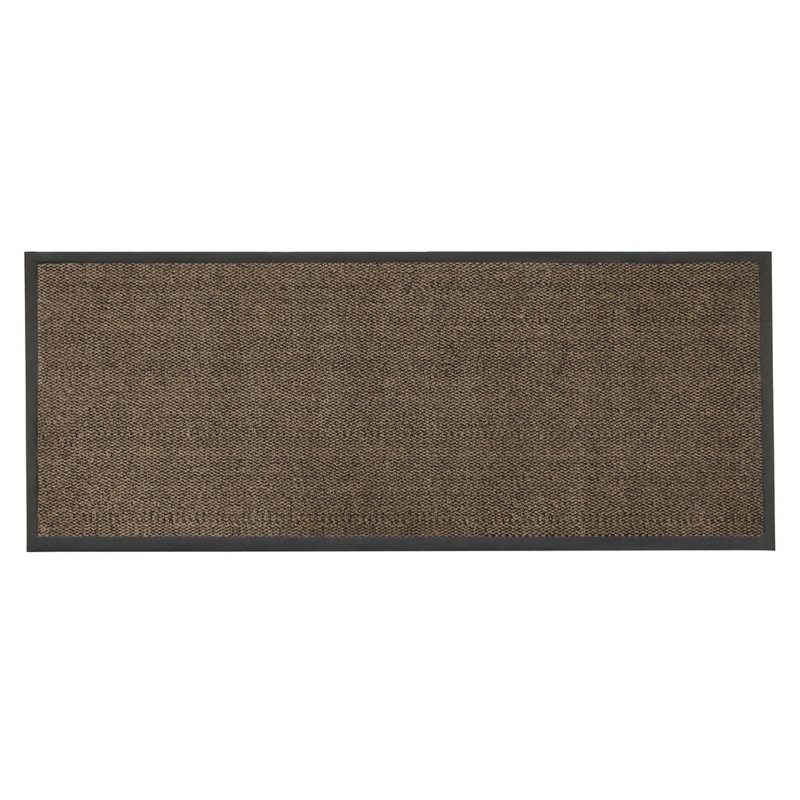 Non-Slip Indoor Doormat, Brown, Runner 60 x 150cm