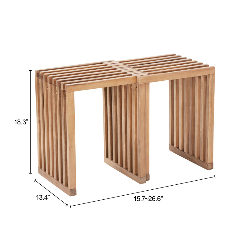 Tabouret extensible Riviera naturel