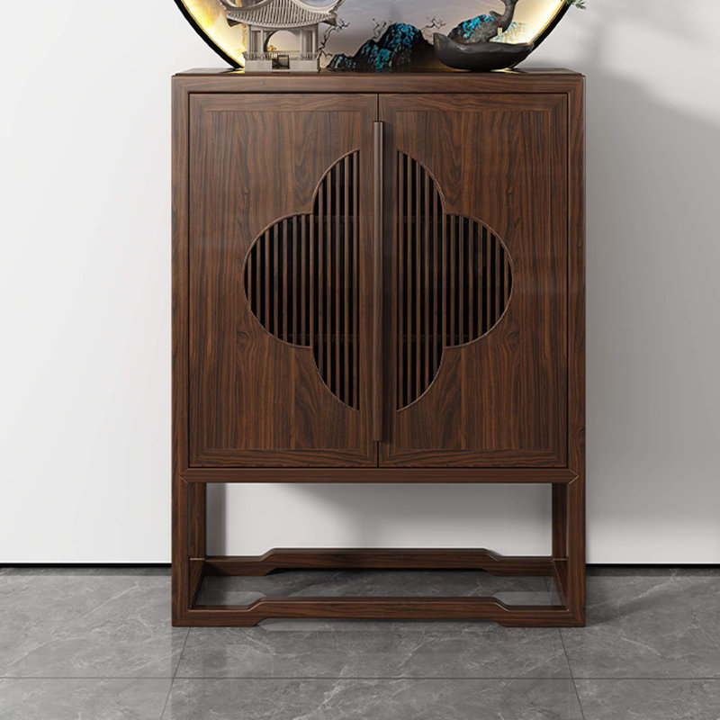 12 Pair Solid Wood Shoe Storage Cabinet