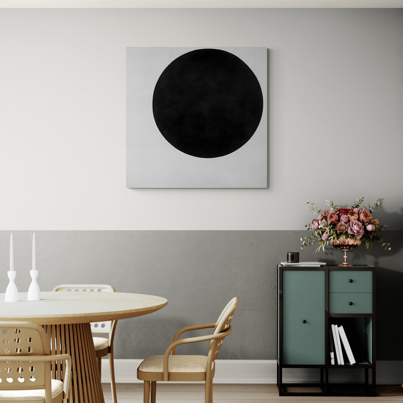 Black Circle by Kazimir Malevich - Wrapped Canvas Art Prints, 30cm H x 30cm W