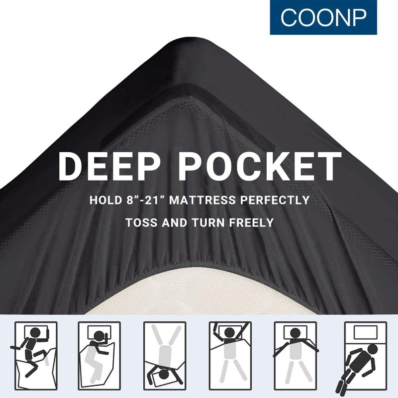 Surmatelas en polyester 3 po Jourdanton, Noir, Simple TG