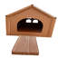  Maison de chat confortable avec des patins à griffer, maison de chat en carton ondulé - de taille moyenne, robuste et écologique, refuge de chat parfait pour les chats d'intérieur.