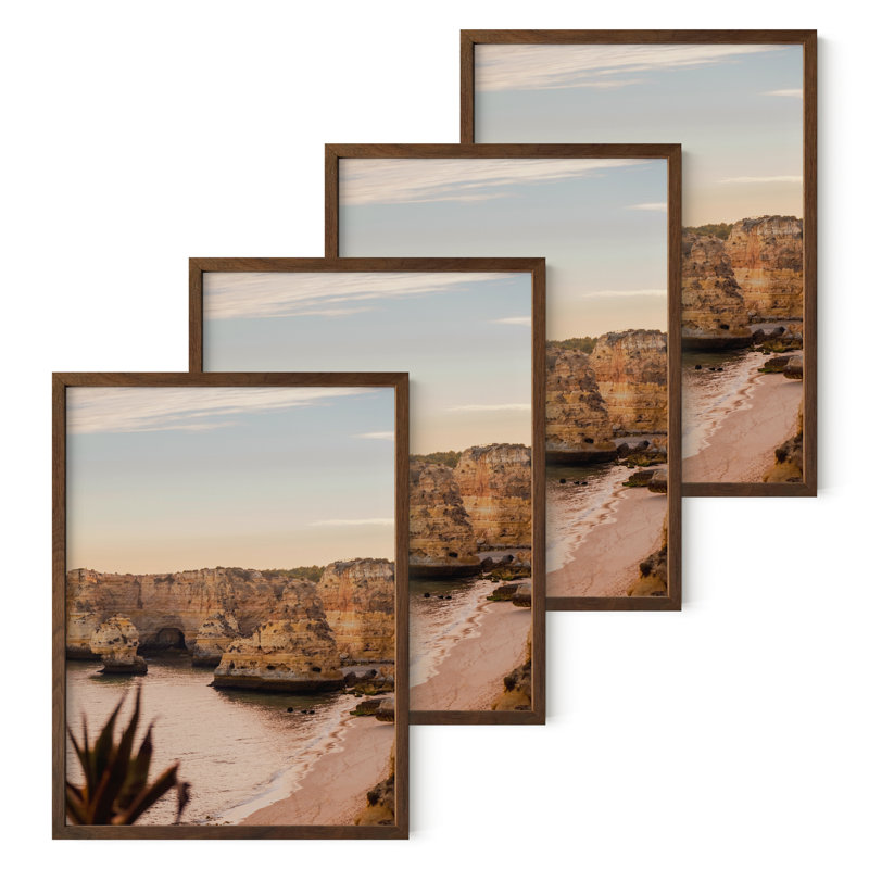 Cadre photo en bois, L 18 po x H 24 po, Noyer