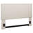 Asmitha Queen or Full Fabric Upholstered Panel Headboard with Flange Trim, Sand-185293591