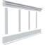 Panneau mural en pvc blanc Deluxe Shaker-2106245513-2106485112