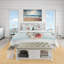 Ensemble de housse de couette Vintage Beige Minimalisme-969801040